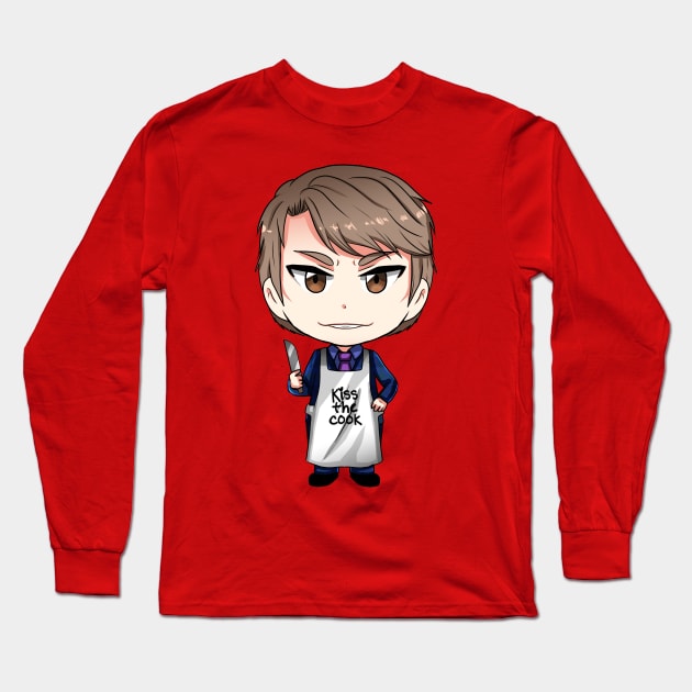 Kiss the cook Long Sleeve T-Shirt by Yunuyei's Store